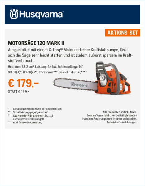 Hq Anzeigen Frhjahrsaktion 2021 2sp Rz Motorsge 120 Mark Ii Kopie
